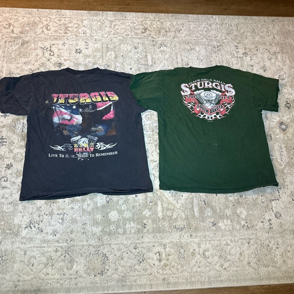 Sturgis Motorcycle Rally T Shirt XL Vintage 2004 Y2K Lot - Picture 2 of 2